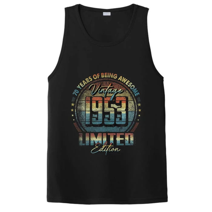 Vintage 1953 Limited Edition 70 Year Old 70th Birthday Performance Tank