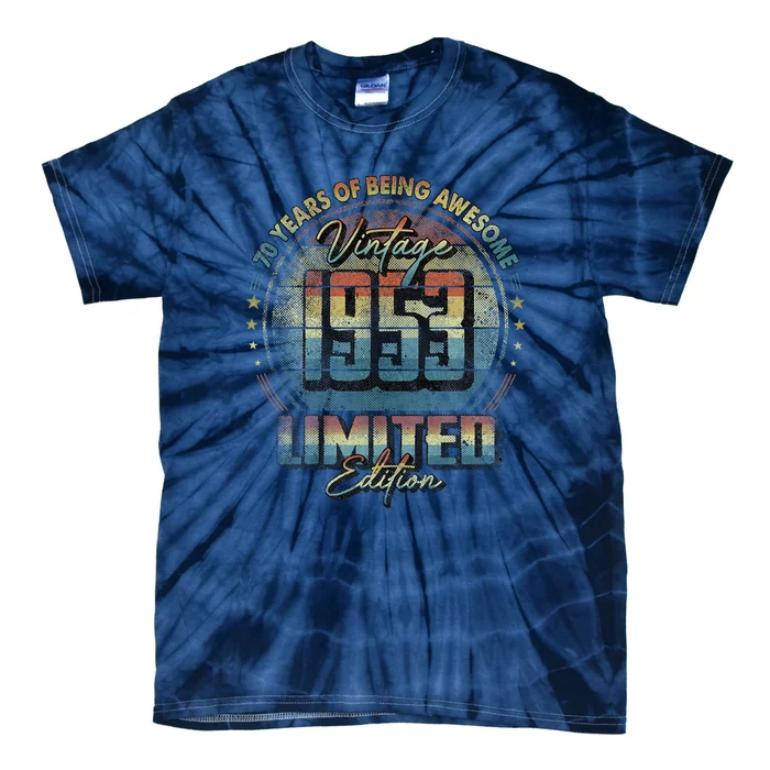 Vintage 1953 Limited Edition 70 Year Old 70th Birthday Tie-Dye T-Shirt