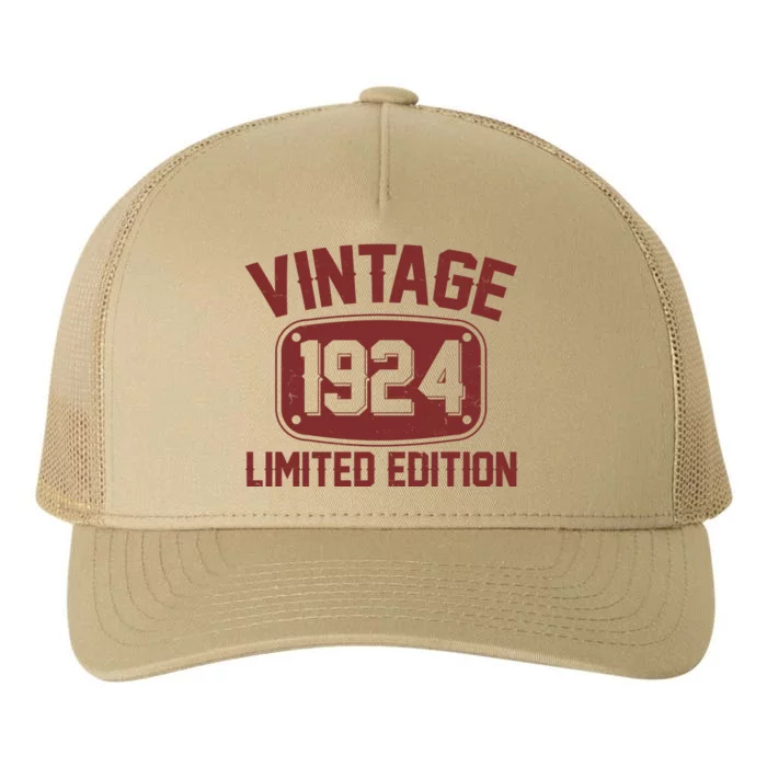 Vintage 1924 Limited Edition 100th Birthday Yupoong Adult 5-Panel Trucker Hat