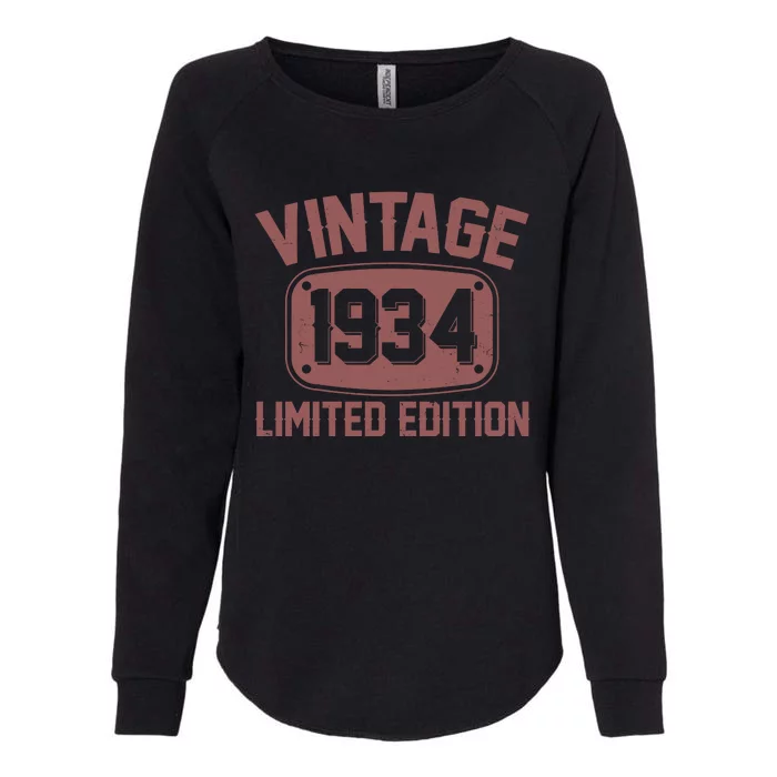 Vintage 1934 Limited Edition 90th Birthday Womens California Wash Sweatshirt