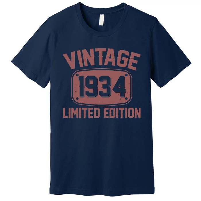 Vintage 1934 Limited Edition 90th Birthday Premium T-Shirt