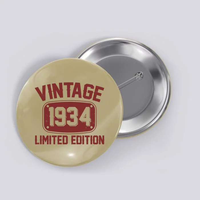 Vintage 1934 Limited Edition 90th Birthday Button