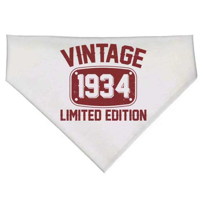 Vintage 1934 Limited Edition 90th Birthday USA-Made Doggie Bandana