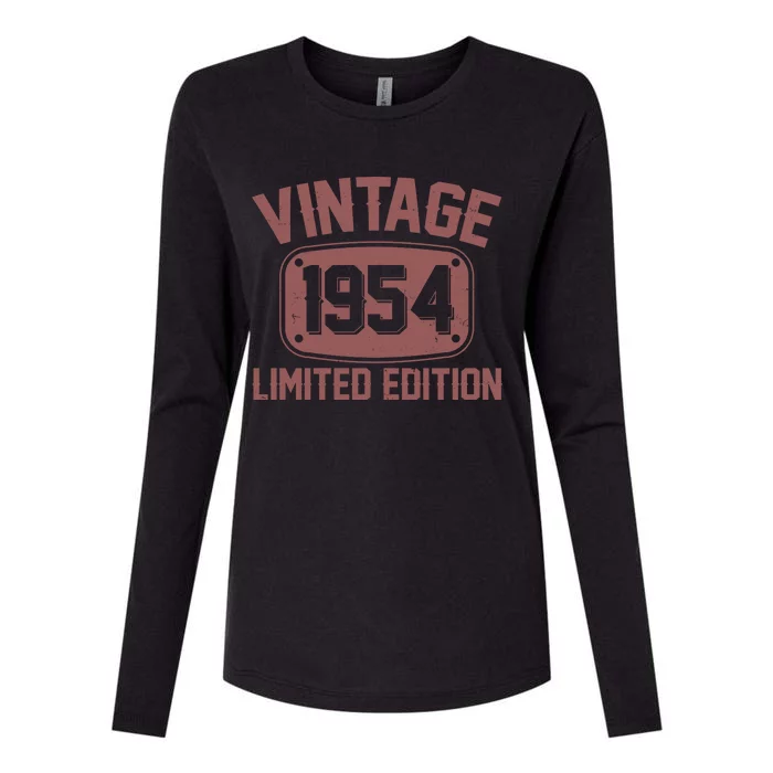 Vintage 1954 Limited Edition 70th Birthday Womens Cotton Relaxed Long Sleeve T-Shirt