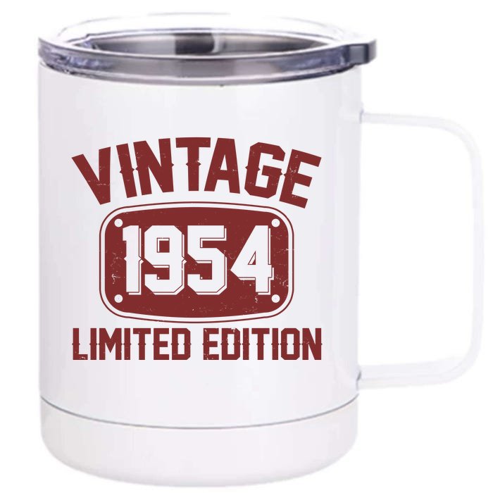 Vintage 1954 Limited Edition 70th Birthday Front & Back 12oz Stainless Steel Tumbler Cup