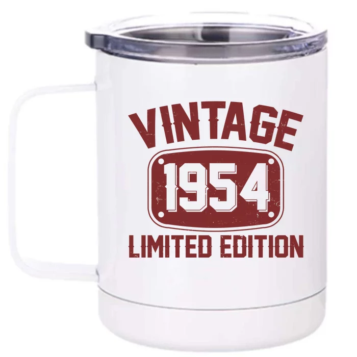 Vintage 1954 Limited Edition 70th Birthday Front & Back 12oz Stainless Steel Tumbler Cup