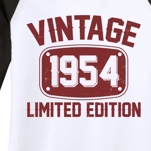 Vintage 1954 Limited Edition 70th Birthday Women's Tri-Blend 3/4-Sleeve Raglan Shirt