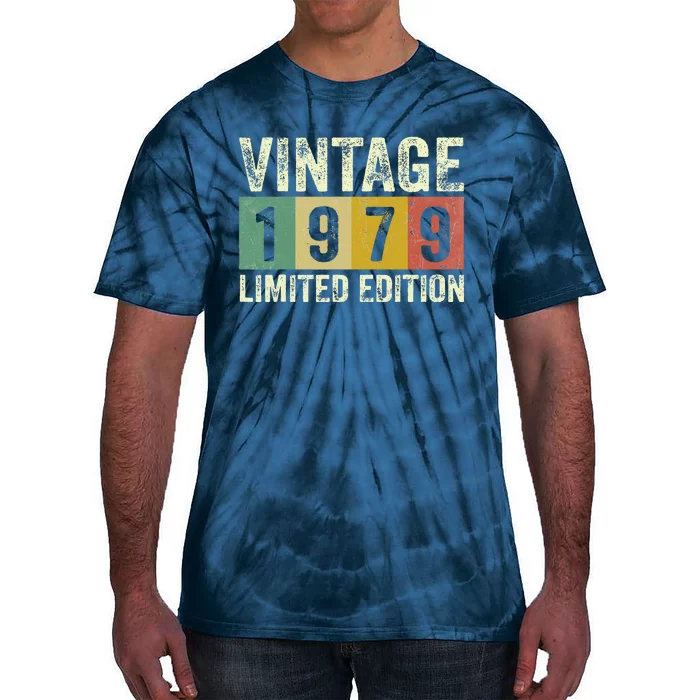 Vintage 1979 Limited Edition Made In 1979 44th Birthday Gift Tie-Dye T-Shirt