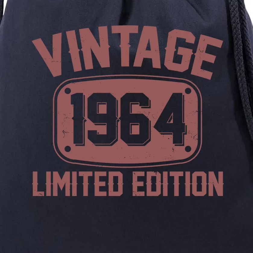 Vintage 1964 Limited Edition 60th Birthday Drawstring Bag