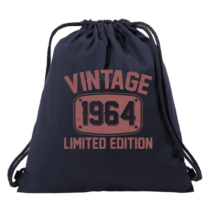 Vintage 1964 Limited Edition 60th Birthday Drawstring Bag