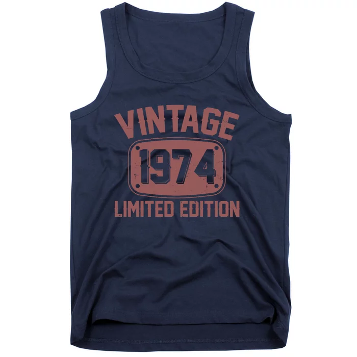 Vintage 1974 Limited Edition 50th Birthday Tank Top