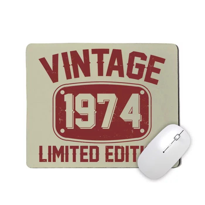 Vintage 1974 Limited Edition 50th Birthday Mousepad