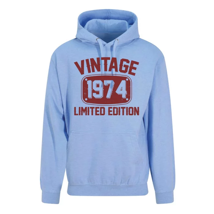 Vintage 1974 Limited Edition 50th Birthday Unisex Surf Hoodie