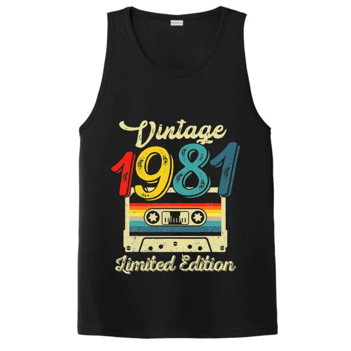 Vintage 1981 Limited Edition Birthday Cassette Tape 1981 Performance Tank