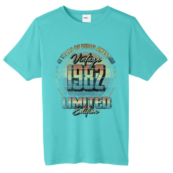 Vintage 1982 Limited Edition 41 Year Old 41st Birthday ChromaSoft Performance T-Shirt