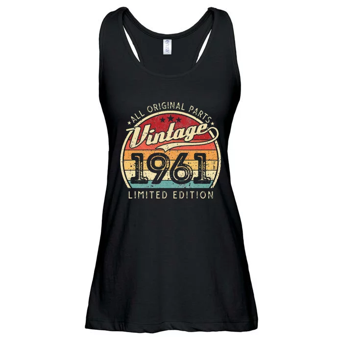 Vintage 1961 Limited Edition 62 Years Old 61st Birthday Ladies Essential Flowy Tank