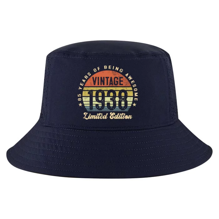 Vintage 1938 Limited Edition Birthday 85th Dad Birthday Grandpa Birthday Cool Comfort Performance Bucket Hat