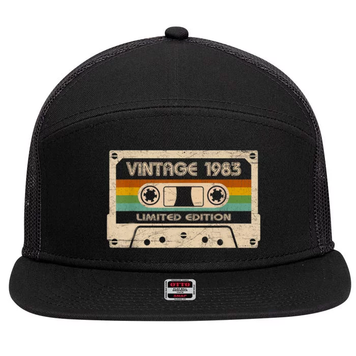 Vintage 1983 Limited Edition 40 Year Old Gifts 40th Birthday 7 Panel Mesh Trucker Snapback Hat