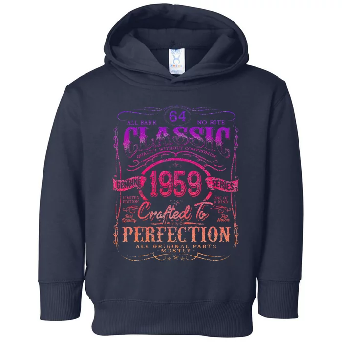 Vintage 1959 Limited Edition 64 Year Old 64th Birthday Love Toddler Hoodie