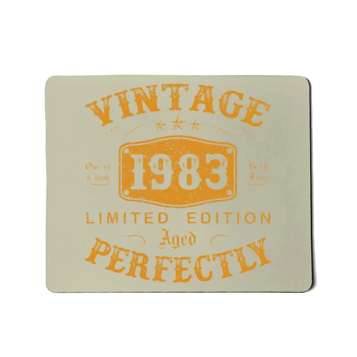 Vintage 1983 Limited Edition 40 Year Old Birthday Gifts Mousepad