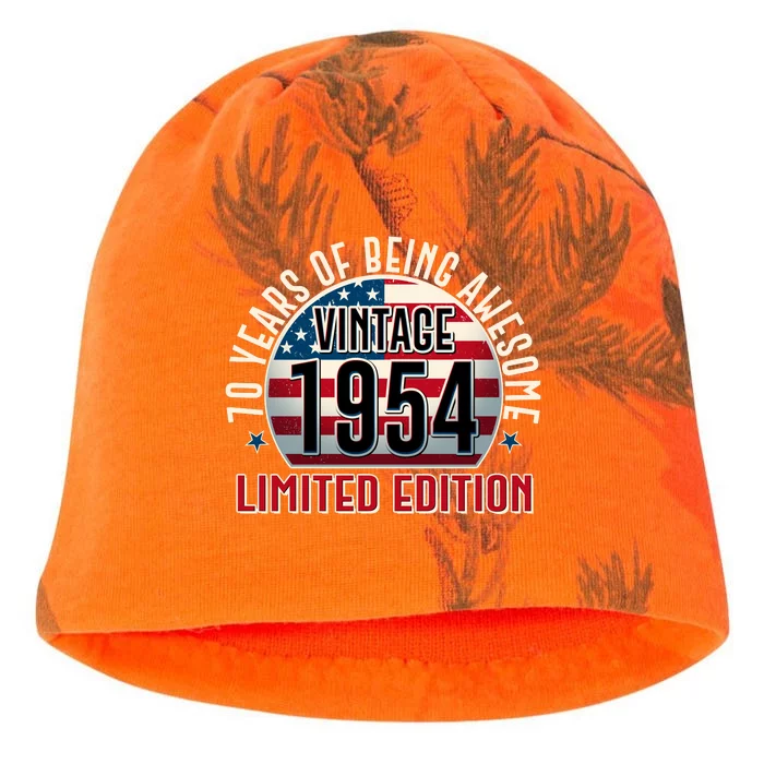 70th Birthday 1954 Limited Edition 70 Years Of Being Awesome Kati - Camo Knit Beanie