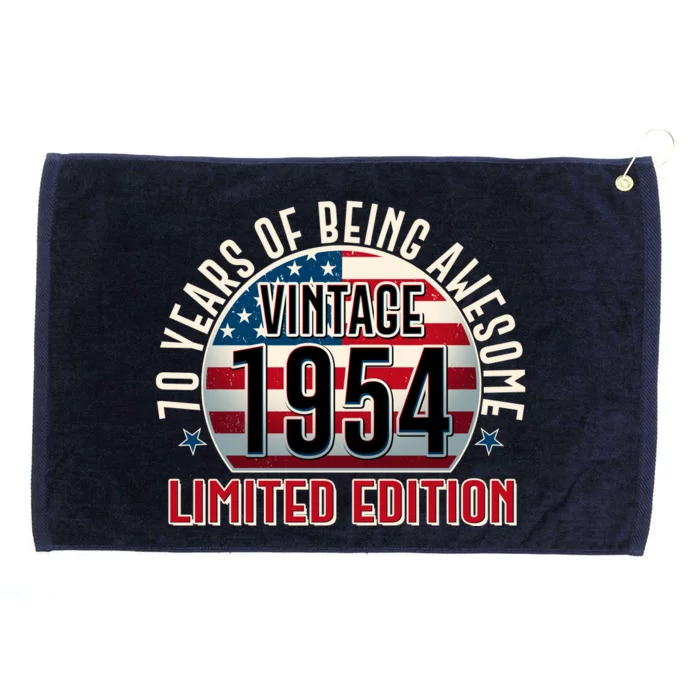 70th Birthday 1954 Limited Edition 70 Years Of Being Awesome Grommeted Golf Towel