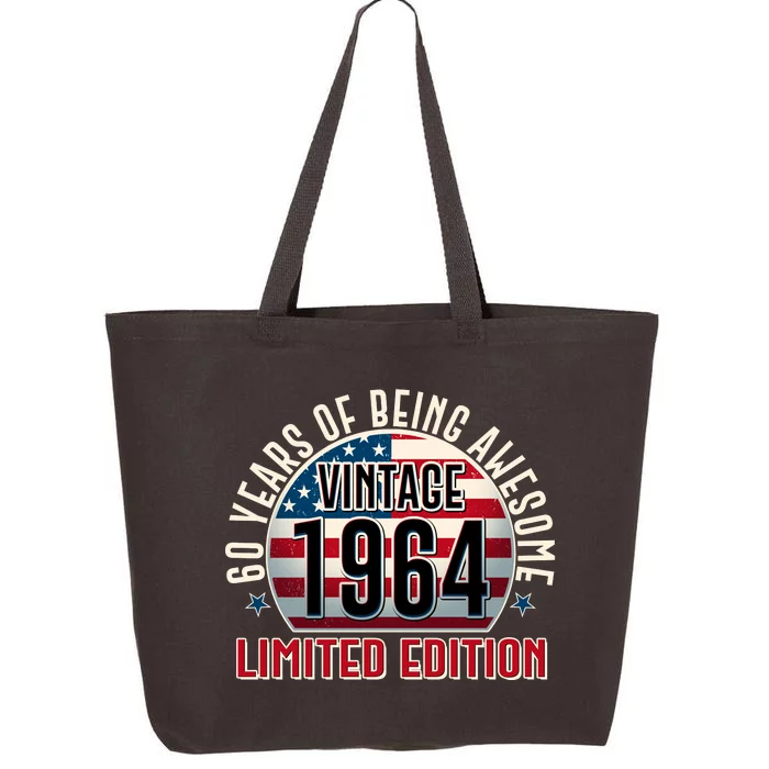 60th Birthday 1964 Limited Edition 60 Years Of Being Awesome 25L Jumbo Tote