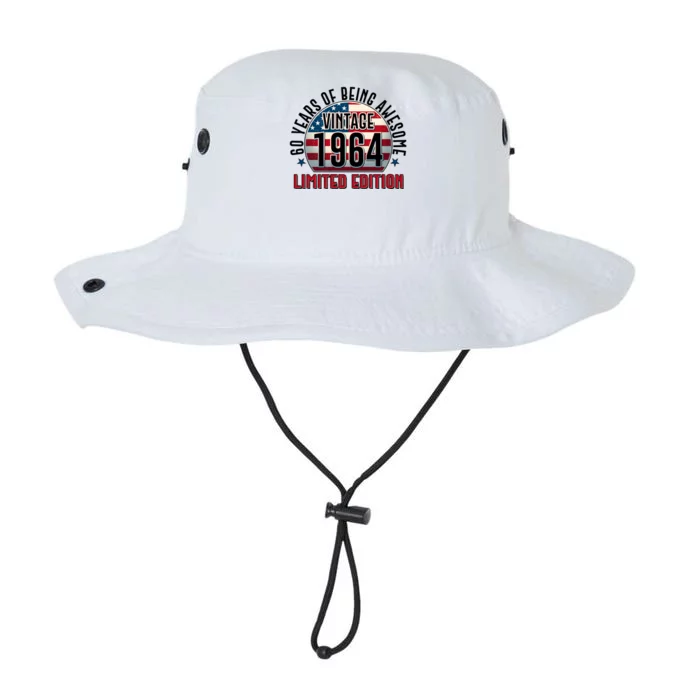 60th Birthday 1964 Limited Edition 60 Years Of Being Awesome Legacy Cool Fit Booney Bucket Hat