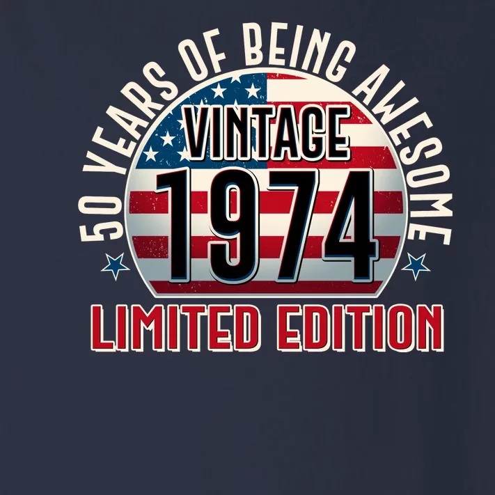 50th Birthday Vintage 1974 Limited Edition 50 Years Of Being Awesome Toddler Long Sleeve Shirt