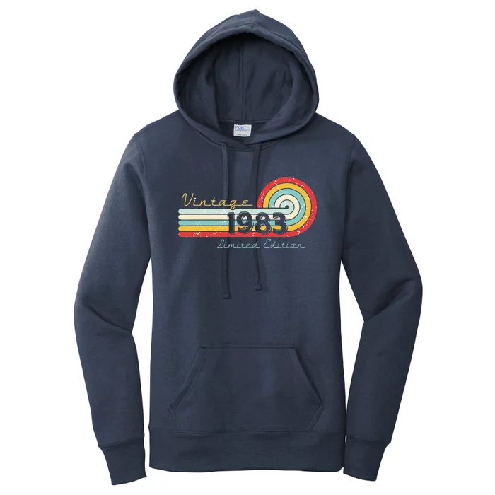 Vintage 1983 Limited Edition 40 Years Old 40th Birthday Women's Pullover Hoodie