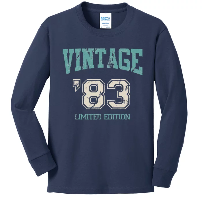 Vintage 1983 Limited Edition 40th Birthday Kids Long Sleeve Shirt