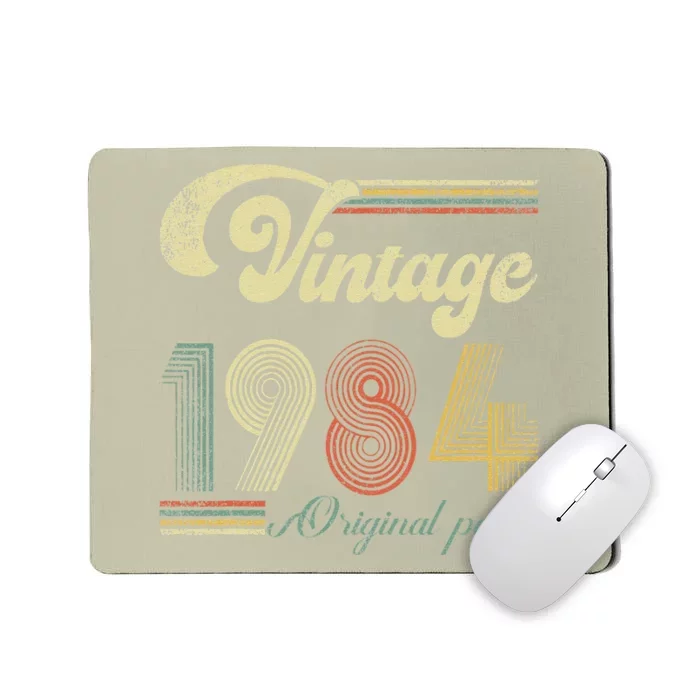 Vintage 1984 Made In 1984 39th Birthday Gift 39 Year Old Mousepad