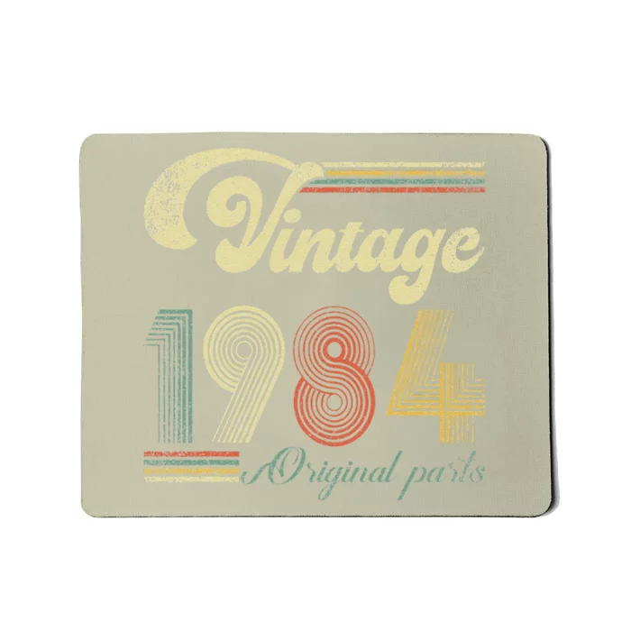 Vintage 1984 Made In 1984 39th Birthday Gift 39 Year Old Mousepad