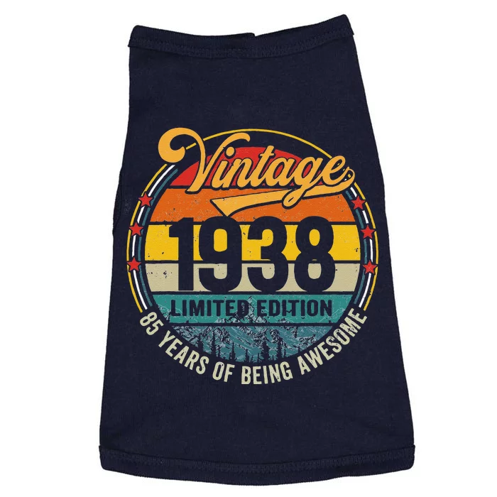 Vintage 1938 Made In 1938 85th Birthday Gift 85 Year Old Doggie Tank