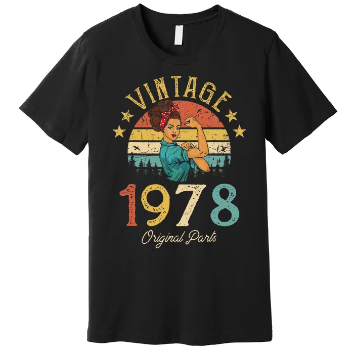 Vintage 1978 Made In 1978 44th Birthday 44 Years Old Premium T-Shirt