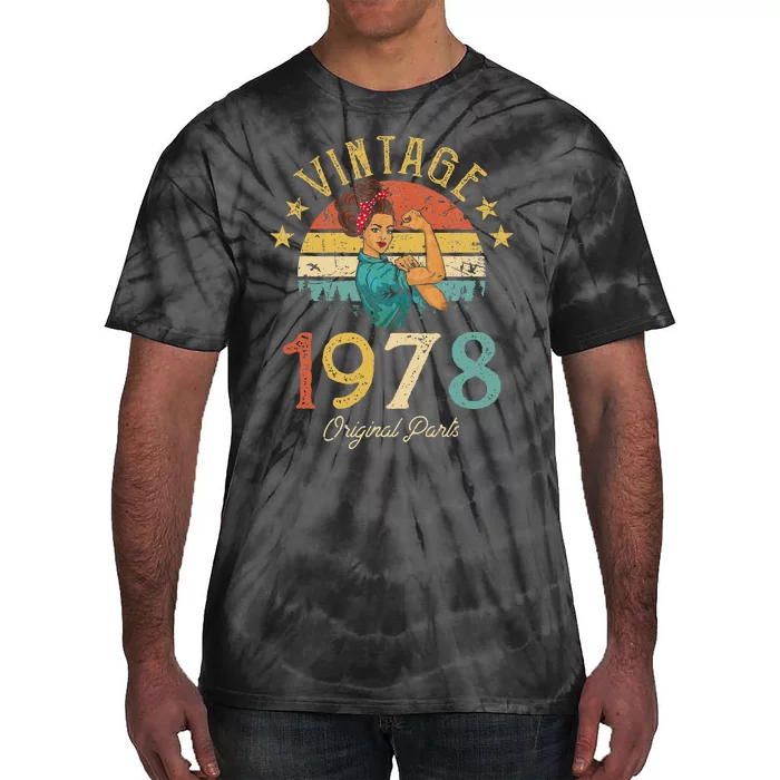 Vintage 1978 Made In 1978 44th Birthday 44 Years Old Tie-Dye T-Shirt