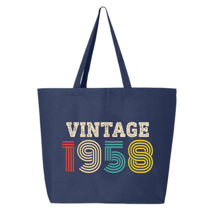 Vintage 1958 Made In 1958 65th Birthday Present Gift 65 Year Old 25L Jumbo Tote