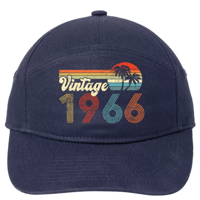 Vintage 1966 Made In 1966 56th Birthday Gift 56 Year Old 7-Panel Snapback Hat