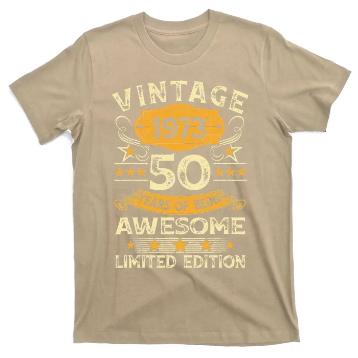 Vintage 1973 Made In 1973 50th Birthday Gift 50 Year Old Cute T-Shirt