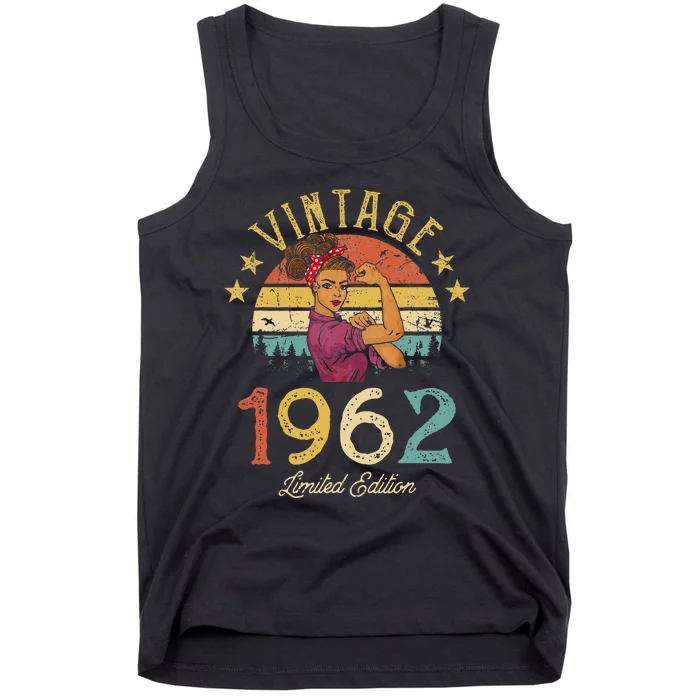 Vintage 1962 Made In 1962 60th Birthday Wo 60 Years Old Tank Top