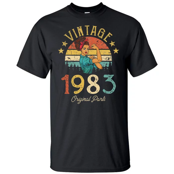 Vintage 1983 Made In 1983 39th Birthday Wo 39 Years Old Tall T-Shirt