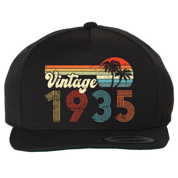 Vintage 1935 Made In 1935 87th Birthday Gift 87 Year Old Wool Snapback Cap