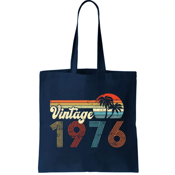 Vintage 1976 Made In 1976 46th Birthday Gift 46 Year Old Tote Bag