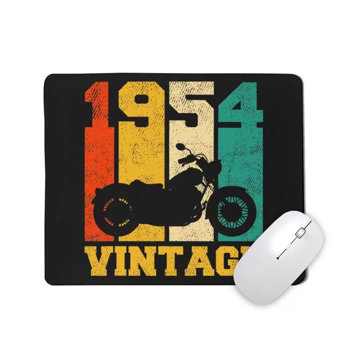 Vintage 1954 Motorcycle 70th Birthday Mousepad