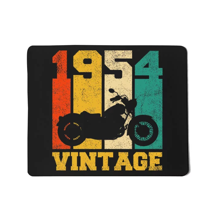 Vintage 1954 Motorcycle 70th Birthday Mousepad