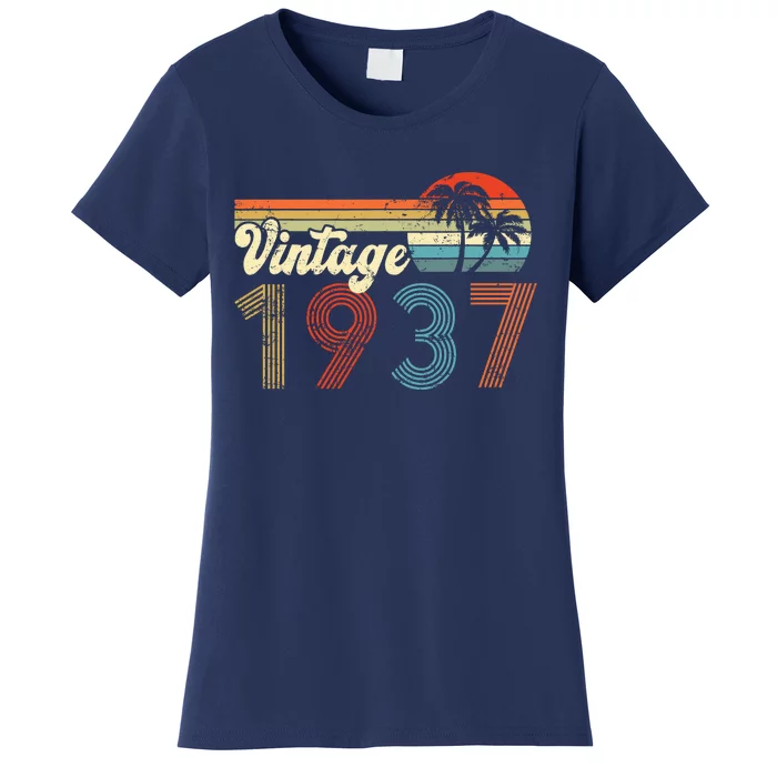 Vintage 1937 Made In 1937 85th Birthday Gift 85 Year Old Women's T-Shirt