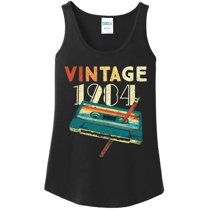 Vintage 1984 Music Cassette 40th Birthday Gifts 40 Years Old Ladies Essential Tank