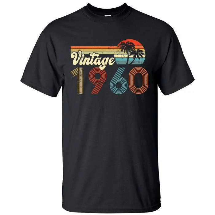 Vintage 1960 Made In 1960 62th Birthday Gift 62 Year Old Tall T-Shirt