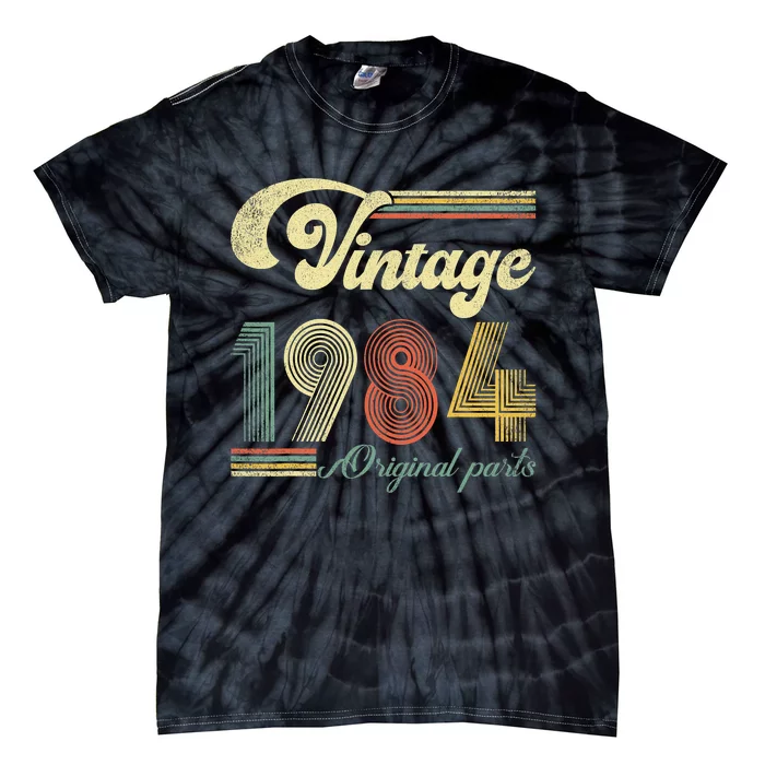 Vintage 1984 Made In 1984 39th Birthday 39 Year Old Tie-Dye T-Shirt