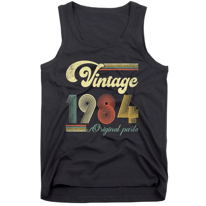 Vintage 1984 Made In 1984 39th Birthday 39 Year Old Tank Top